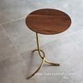 light luxury small minimalist wrought iron round table